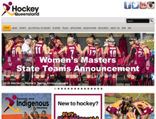 Tablet Screenshot of hockeyqld.com.au